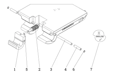 HS25 DL Service-Set Sicherheitsklaue