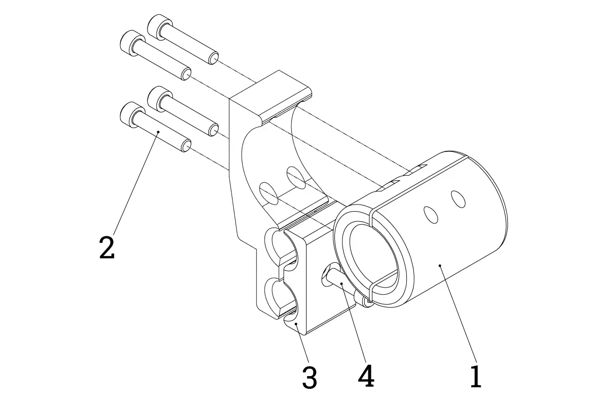 HS10V LSC Schlauchhalter