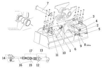Schwenkantrieb H11-k zu HB15, HB20, HU15, HU20