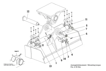 Schwenkantrieb H22-k zu HB25, HB30, HU25, HU30