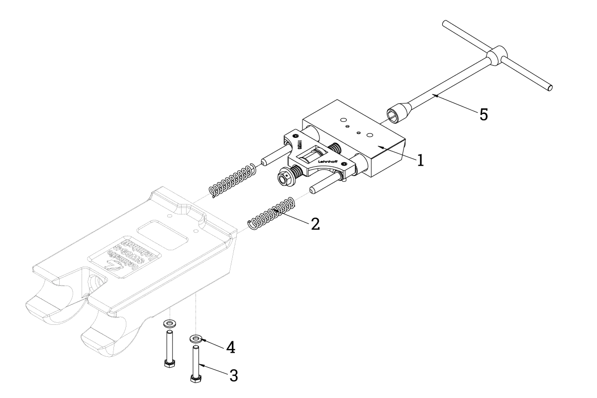 MS03 Riegeleinheit Einzelteile