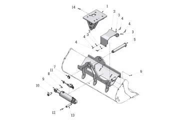 Schwenklöffel SQ55 Schwenktrieb